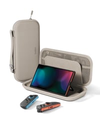 Belkin Gaming kemény tok Nintendo Switch 2-höz, AirTag-rekesszel, 12 játékkártya-hellyel - homokszín 1