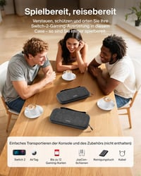 Belkin Gaming keménytok Nintendo Switch 2-höz, AirTag rekesszel, 12 játékkártya-zsebbel - antracit 3