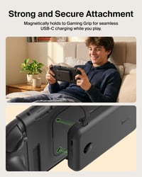 Belkin Herná nabíjacia rukoväť pre Nintendo Switch, 10000mAh powerbanka, 30W, magnetická odnímateľná nabíjačka, kompatibilná so stojanom, ergonomický úchop 7