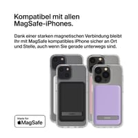 Belkin MagSafe kompatibilná magnetická powerbanka 5000 mAh, 7,5 W s bezdrôtovým nabíjacím stojanom, ružová - použitá, neúplné balenie 9