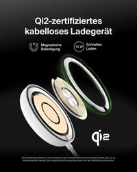 Belkin Magnetic Wireless Charger 15W MagSafe Qi2 iPhone Samsung fehér 2