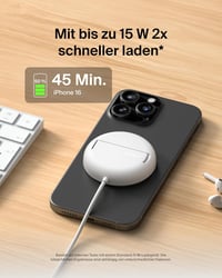 Belkin Magnetic Wireless Charger 15W MagSafe Qi2 iPhone Samsung fehér 3