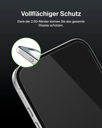 Folie de protecție ecran Belkin ScreenForce UltraGlass 2 Antimicrobiană pentru iPhone 15 și 14 Pro - Sticlă securizată subțire cu duritate 9H, rezistentă la zgârieturi, fără bule de aer 7