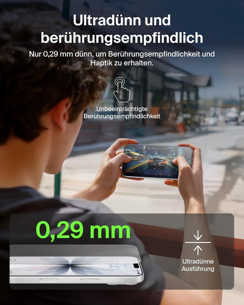 Belkin ScreenForce UltraGlass 2 iPhone 17/16 Pro üvegfólia, 9H keménység, buborékmentesítő - UltraGlass2