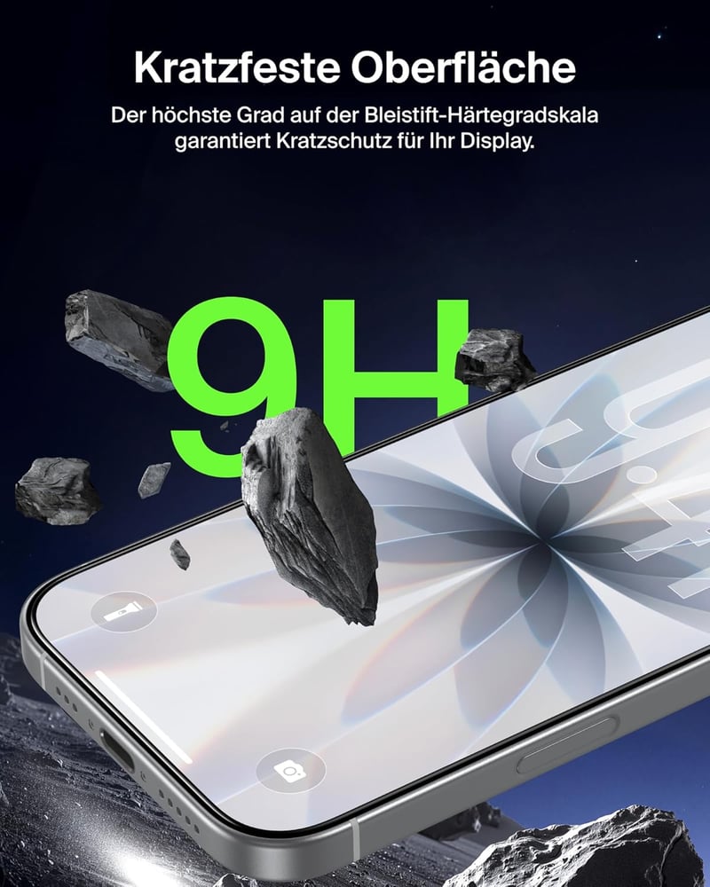 Belkin ScreenForce UltraGlass 2 iPhone 17/16 Pro üvegfólia, 9H keménység, buborékmentesítő - UltraGlass2