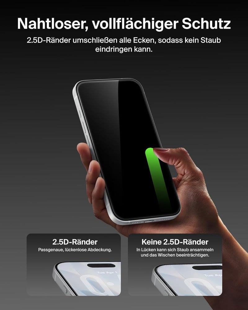 Belkin ScreenForce UltraGlass 2 iPhone 17/16 Pro üvegfólia, 9H keménység, buborékmentesítő - UltraGlass2