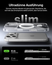 Obal Belkin SheerForce Clear kompatibilný s MagSafe pre iPhone 17 Pro, ultratenký, povrch odolný proti poškriabaniu, magnetický, nárazuvzdorný, priehľadný 8