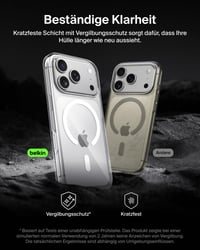 Obal Belkin SheerForce Clear kompatibilný s MagSafe pre iPhone 17 Pro, ultratenký, povrch odolný proti poškriabaniu, magnetický, nárazuvzdorný, priehľadný 7