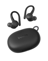 Bluetooth slúchadlá Belkin SoundForm ActiveFit s mikrofónom, rýchlym nabíjaním cez USB-C, 36-hodinovou výdržou batérie, odolnosťou voči vode IP54, športové slúchadlá pre iPhone a iPad 1