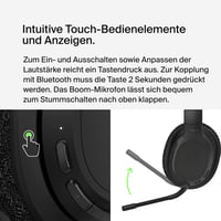 Căști Bluetooth Belkin SoundForm Adapt cu microfon, Multipoint, anulare a zgomotului ENC, autonomie 65 de ore, wireless și cu fir, PC, l 8