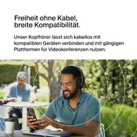 Căști Bluetooth Belkin SoundForm Adapt cu microfon, Multipoint, anulare a zgomotului ENC, autonomie 65 de ore, wireless și cu fir, PC, l 4