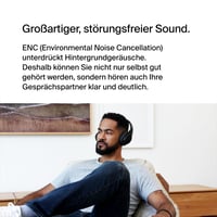 Căști Bluetooth Belkin SoundForm Adapt cu microfon, Multipoint, anulare a zgomotului ENC, autonomie 65 de ore, wireless și cu fir, PC, l 7