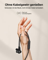 Căști cu fir Belkin SoundForm ANC USB-C cu microfon, anulare a zgomotului, compatibile cu iPhone 16/17, iPad, Galaxy S25, Pixel 10, negru 5