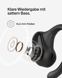 Belkin SoundForm ClearFit otvorené bezdrôtové Bluetooth slúchadlá, IPX5 vodeodolné, pre šport, beh, cyklistiku a turistiku, čierne 7