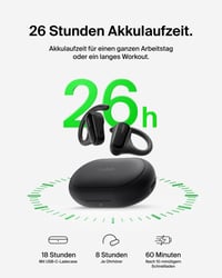 Belkin SoundForm ClearFit otvorené bezdrôtové Bluetooth slúchadlá, IPX5 vodeodolné, pre šport, beh, cyklistiku a turistiku, čierne 3
