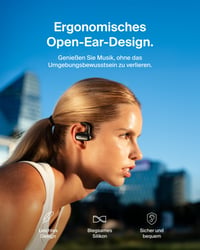 Belkin SoundForm ClearFit otvorené bezdrôtové Bluetooth slúchadlá, IPX5 vodeodolné, pre šport, beh, cyklistiku a turistiku, čierne 2