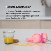 Detské slúchadlá Belkin SoundForm Mini s mikrofónom, 3,5 mm jack konektorom, na používanie v škole aj na cestách, ružové 3