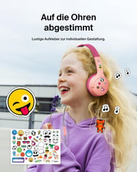 Káblové detské slúchadlá Belkin SoundForm Mini, adaptér USB-C na 3,5 mm jack, vstavaný mikrofón, obmedzenie hlasitosti 85 dB, pre iPhone, iPad a Galaxy 7