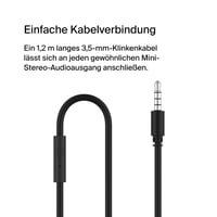 Káblové detské slúchadlá Belkin SoundForm Mini so zabudovaným mikrofónom, 3,5 mm jack konektorom, vhodné do školy aj na cestovanie – čierne 6