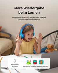 Belkin SoundForm Mini Wireless Gyerek Fejhallgató Mikrofonnal és Matricákkal, 30 Órás Játékidő 6