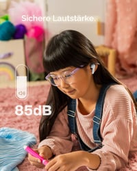 Detské Bluetooth slúchadlá Belkin SoundForm Nano 2, limit hlasitosti 85 dB, IPX5 – biele 3