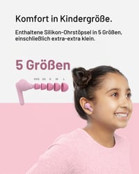 Detské Bluetooth slúchadlá Belkin SoundForm Nano 2 so vstavaným mikrofónom, výdrž batérie 28 hodín, 85 dB, IPX5, ružové 4