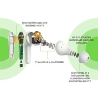Căști wireless pentru copii Belkin SOUNDFORM Nano Bluetooth, limitare volum 85 dB, IPX5, autonomie 24 ore, pentru iPhone, iPad, Kindle – Alb 2