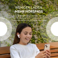Căști wireless pentru copii Belkin SOUNDFORM Nano Bluetooth, limitare volum 85 dB, IPX5, autonomie 24 ore, pentru iPhone, iPad, Kindle – Alb 6