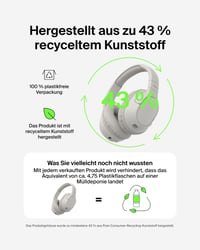 Bezdrôtové slúchadlá Belkin SoundForm Surround Bluetooth, cez uši (over-ear) s potlačením hluku, výdrž batérie 60 hodín, mäkké náušníky, pre iPhone, Galaxy, iPad – piesková farba 8