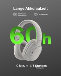 Bezdrôtové slúchadlá Belkin SoundForm Surround Bluetooth, cez uši (over-ear) s potlačením hluku, výdrž batérie 60 hodín, mäkké náušníky, pre iPhone, Galaxy, iPad – piesková farba 2