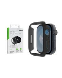 Belkin TemperedCurve 2u1 zaštitno staklo za Apple Watch Series 9/8/7 - crno - 45 mm 2
