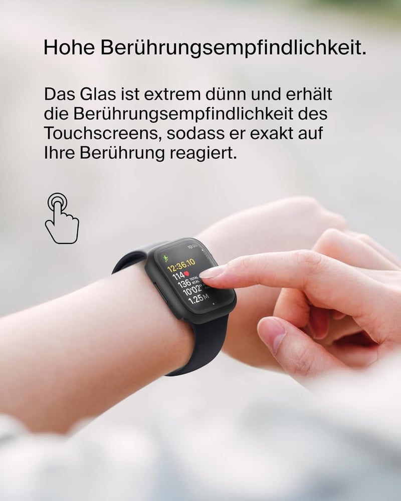 Belkin TemperedCurve 2in1 képernyővédő Apple Watch Series 9/8/7 45mm fekete - Apple Watch 45mm, black