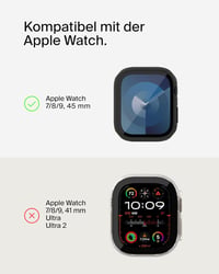 Belkin TemperedCurve 2in1 képernyővédő Apple Watch Series 9/8/7 45mm fekete - Apple Watch 45mm, black 4