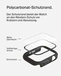 Belkin TemperedCurve 2in1 képernyővédő Apple Watch Series 9/8/7 45mm fekete - Apple Watch 45mm, black 5
