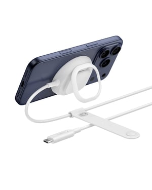 Belkin UltraCharge magnetski Qi2 bežični punjač od 25W, s pasivnim hlađenjem - bijeli