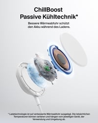 Belkin UltraCharge magnetická Qi2 25W bezdrôtová nabíjačka s pasívnym chladením – biela 4