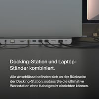 Adaptor Hub USB-C Belkin 11 în 1 MultiPort Docking Station 4K HDMI DisplayPort VGA încărcare 100W 3x USB-A Gigabit Ethernet SD MicroSD Jack 3,5 mm MacBook Pro Air XPS 5