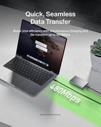 Belkin BoostCharge fonott USB-C – USB-C kábel 240W, 1,5 m, 2 db - fekete 7