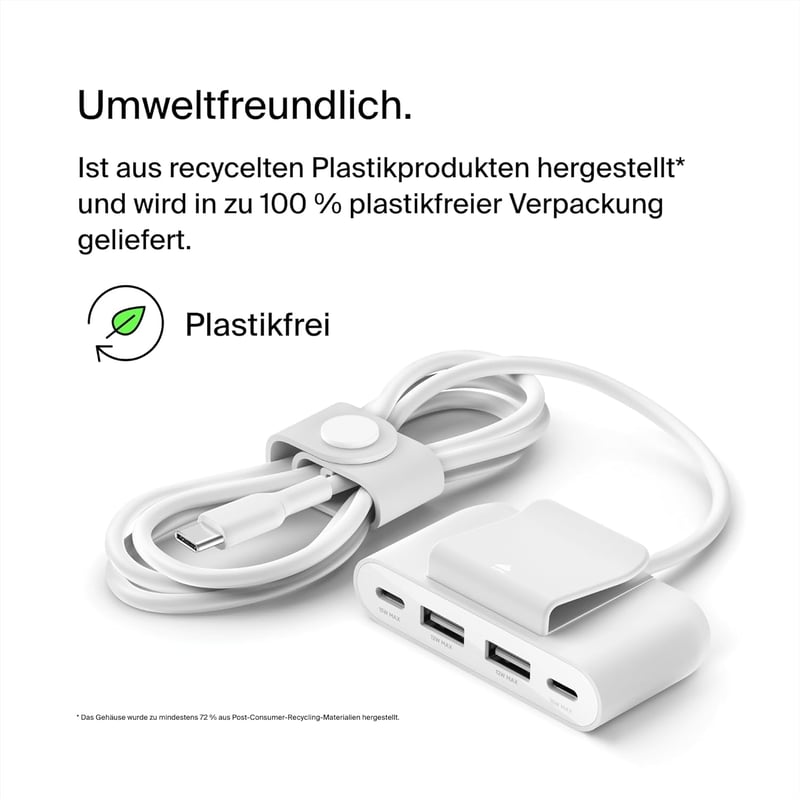Belkin USB Type-C kábel 2m fehér - gyors adatátvitel és töltés - White