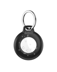 Suport Belkin Rezistent la Apă pentru Apple AirTag cu Inel pentru Chei, Husă Anti-zgârieturi pentru AirTag pentru Chei, Animale de Companie, Bagaje - Negru, 1 buc. 1