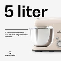 Bella Pico 1300W 5L Krémszínű Konyhai Robotgép Mixerrel 4