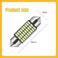 BellaGesundheit 36 mm-es Autó LED Belső Világítás Szett - 10 db Energiatakarékos Fehér Fény Alumínium Hűtőbordával - 12V Plug & Play Autóbel 2