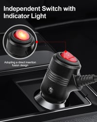 BellaGesundheit Szivargyújtó Elosztó - 1-ről 2-re Autós Adapter Kapcsolóval, 12V/24V Kompatibilis, Autókhoz, Motorokhoz és Teherautókhoz

AI 4