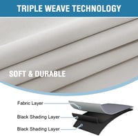 BellaHills 100% Opaque Sötétítő Függöny Szett 2db 240x132cm Hőszigeteléssel 4