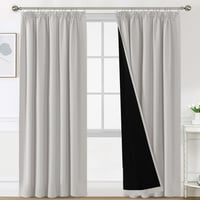 BellaHills 100% Opaque Sötétítő Függöny Szett 2db 240x132cm Hőszigeteléssel 1