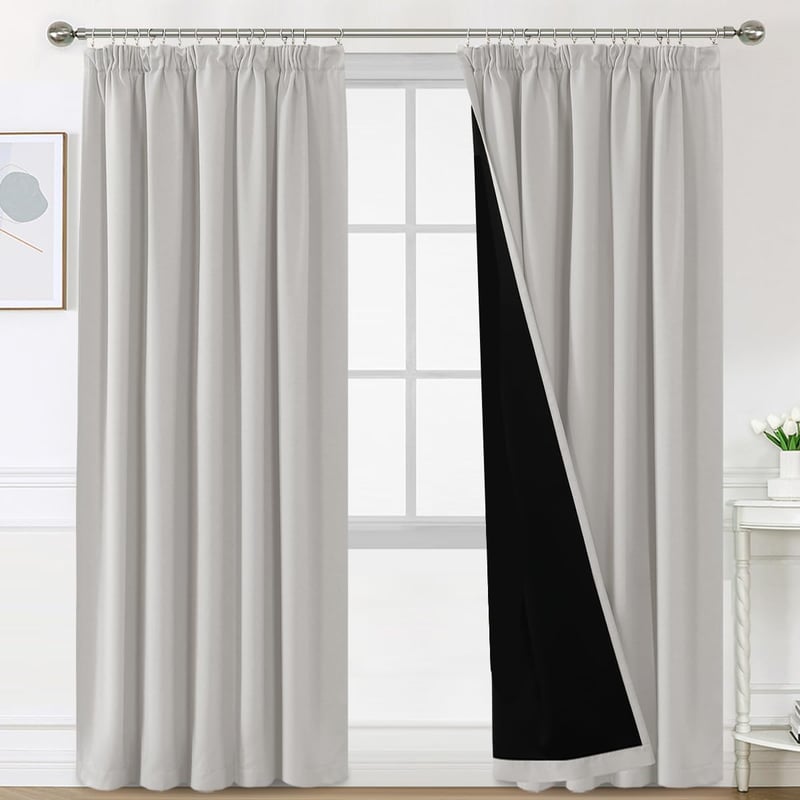 BellaHills 100% Opaque Sötétítő Függöny Szett 2db 240x132cm Hőszigeteléssel