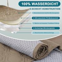 BellaHills 100% vízálló L alakú kanapévédő 247 cm, taupe 9