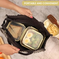 BELLE VOUS 3 részes ételtároló doboz szett 530-1500 ml - BPA-mentes, légmentes, mikrózható, mosogatógépben mosható, fagyasztható műanyag tár 7