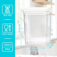 BELLE VOUS 4 db légmentes tárolóedény 1300 ml-es konyhai tárolódoboz szett 2