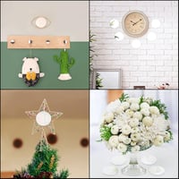 BELLE VOUS 50 db kerek fali tükör üveg lapka 7,5 cm dekorációhoz nappaliba és hálószobába 5